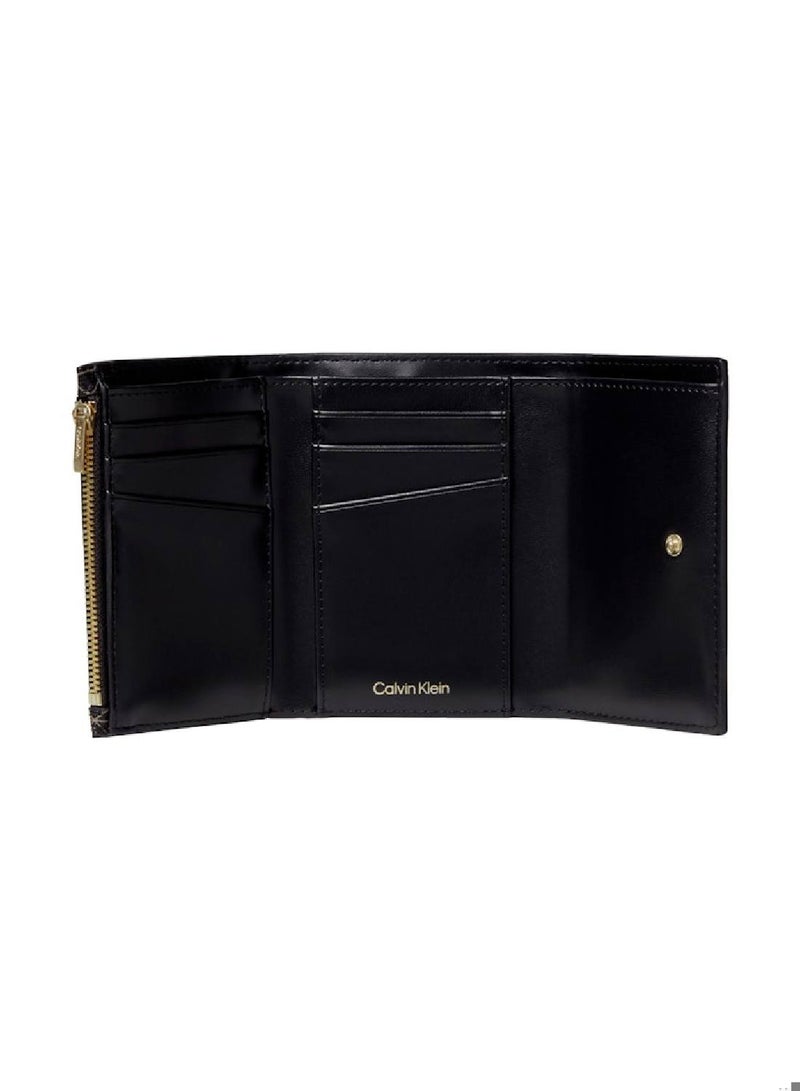 CALVIN KLEIN Allover Emblem Logo Trifold Wallet - Image 3